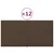 Produktbild 2 för Väggpaneler 12 st brun 30x15 cm tyg 0,54 m²
