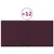 Produktbild 2 för Väggpaneler 12 st lila 30x15 cm tyg 0,54 m²
