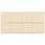Produktbild 3 för Väggpaneler 12 st gräddvit 60x30 cm tyg 2,16 m²