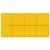 Produktbild 3 för Väggpaneler 12 st gul 60x30 cm sammet 2,16 m²