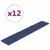 Produktbild 2 för Väggpaneler 12 st blå 90x15 cm tyg 1,62 m²