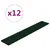 Produktbild 2 för Väggpaneler 12 st mörkgrön 90x15 cm sammet 1,62 m²