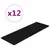 Produktbild 2 för Väggpaneler 12 st svart 90x30 cm tyg 3,24 m²