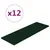 Produktbild 2 för Väggpaneler 12 st mörkgrön 90x30 cm sammet 3,24 m²