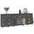 Produktbild 4 för Skåp grå 230x35x80cm massiv furu