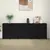 Produktbild 3 för Skänk svart 230x35x80 cm massiv furu