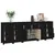 Produktbild 4 för Skänk svart 230x35x80 cm massiv furu