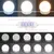 Produktbild 8 för Sminkbord LED betonggrå konstruerat trä