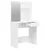 Produktbild 5 för Sminkbord set vit 74,5x40x141 cm