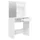 Sminkbord set vit högglans 74,5x40x141 cm