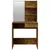 Produktbild 6 för Sminkbord set rökfärgad ek 74,5x40x141 cm