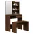 Produktbild 3 för Sminkbord set brun ek 74,5x40x141 cm