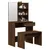 Produktbild 4 för Sminkbord set brun ek 74,5x40x141 cm