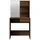 Sminkbord set brun ek 74,5x40x141 cm