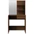 Produktbild 6 för Sminkbord set brun ek 74,5x40x141 cm