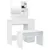Produktbild 3 för Sminkbord set vit 86,5x35x136 cm