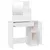 Produktbild 5 för Sminkbord set vit 86,5x35x136 cm