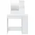 Produktbild 6 för Sminkbord set vit 86,5x35x136 cm