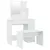 Produktbild 2 för Sminkbord set vit högglans 86,5x35x136 cm