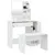 Produktbild 4 för Sminkbord set vit högglans 86,5x35x136 cm