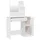 Sminkbord set vit högglans 86,5x35x136 cm