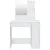 Produktbild 6 för Sminkbord set vit högglans 86,5x35x136 cm