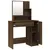 Produktbild 5 för Sminkbord set brun ek 86,5x35x136 cm