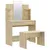 Produktbild 2 för Sminkbord set sonoma 96x40x142 cm