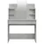 Produktbild 6 för Sminkbord set betonggrå 96x40x142 cm