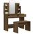 Produktbild 4 för Sminkbord set brun ek 96x40x142 cm