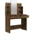 Produktbild 5 för Sminkbord set brun ek 96x40x142 cm
