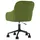 Snurrbar kontorsstol ljusgrön sammet