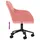 Snurrbar kontorsstol rosa sammet