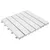 Produktbild 2 för Trall 20 st vit 30x30 cm massivt akaciaträ