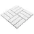 Produktbild 2 för Trall 20 st vit 30x30 cm massivt akaciaträ