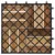 Produktbild 4 för Trall 20 st vit 30x30 cm massivt akaciaträ
