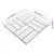 Produktbild 6 för Trall 20 st vit 30x30 cm massivt akaciaträ