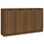 Produktbild 2 för Skänkar 2 st brun ek 60x30x70 cm konstruerat trä
