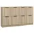 Produktbild 2 för Skänkar 2 st sonoma-ek 60x30x70 cm konstruerat trä