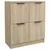 Produktbild 3 för Skänkar 2 st sonoma-ek 60x30x70 cm konstruerat trä