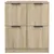 Produktbild 4 för Skänkar 2 st sonoma-ek 60x30x70 cm konstruerat trä