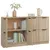 Produktbild 6 för Skänkar 2 st sonoma-ek 60x30x70 cm konstruerat trä