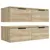 Produktbild 6 för Väggskåp 2 st sonoma-ek 68x30x20 cm konstruerat trä