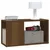 Produktbild 4 för Tv-bänk brun ek 60x24x32cm konstruerat trä