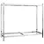 Produktbild 2 för Däckställ 2 hyllplan silver 110x40x110 cm stål
