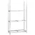 Produktbild 2 för Däckställ 3 hyllplan silver 110x40x200 cm stål