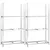 Produktbild 2 för Däckställ 3 hyllplan silver 2 st 110x40x200 cm stål