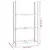 Produktbild 9 för Däckställ 3 hyllplan silver 2 st 110x40x200 cm stål