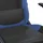 Gamingstol med massage svart och blå konstläder
