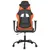 Produktbild 3 för Gamingstol med massage svart och orange konstläder